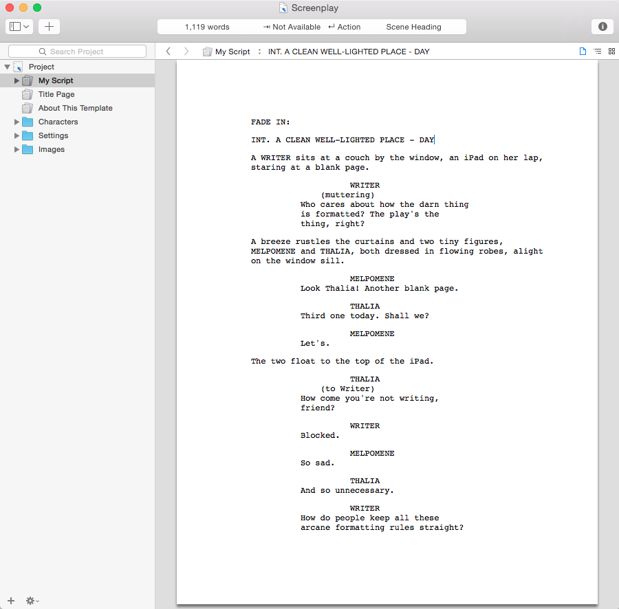 play script template