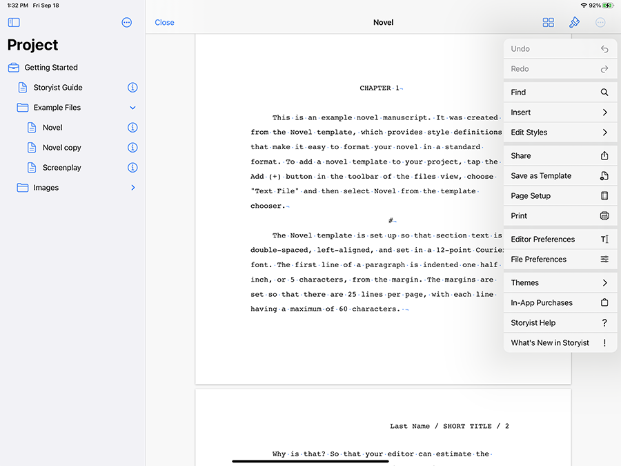 iOS 14 Support in Storyist 4.2.